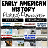 Early American History Reading Comprehension Paired Passag