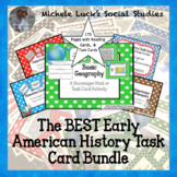 Early American History Task Card Set Bundle