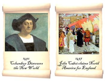 Preview of Early American History Timeline Cards