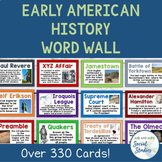 Early American History Word Wall Bundle | First Americans 