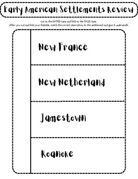 Preview of Early American Settlements Interactive Notebook - Bob Jones Heritage Studies