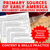 Early American U.S. Document Primary Source Analysis BUNDLED SET!