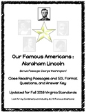 Early Americans : Abraham Lincoln Close Reading Passage