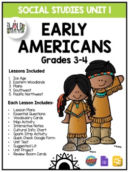 Preview of 4th Grade Social Studies Unit 1: Native Americans