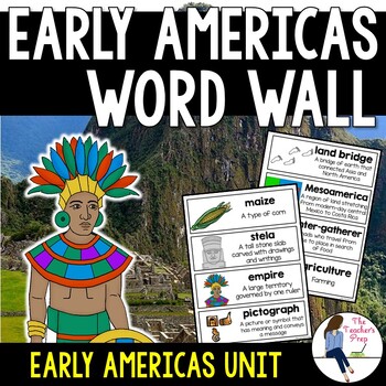 Preview of Early Americas Aztec Inca and Maya Word Wall