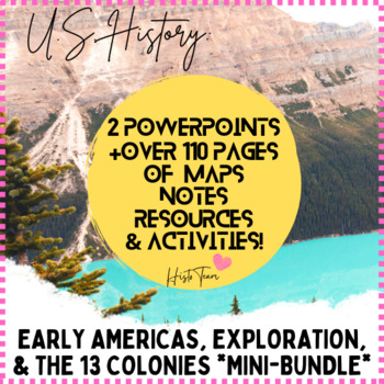 Preview of Early Americas, European Exploration, and the 13 Colonies Mini-Bundle