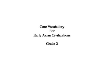 Preview of Domain 2 Early Asian Civilization-Common Core Vocabulary Grade 2