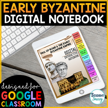 Preview of Early Byzantine Empire Interactive Notebook | Digital Notebook Distance Learning