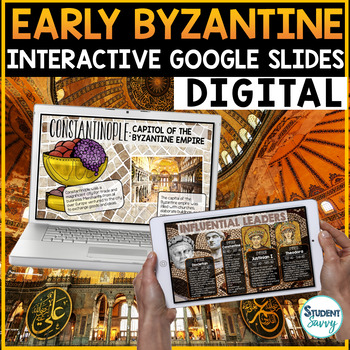 Preview of Early Byzantine Google Classroom Distance Learning |  Byzantine Google Slides