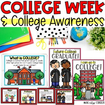 Preview of College Week, Early College Awareness, College Exploration Lesson & Resources