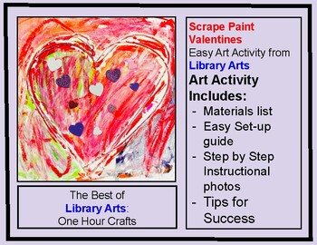 Preview of Early Childhood Art Activity - Scrape Paint Valentines