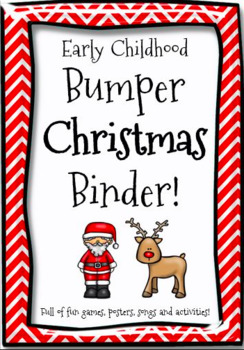 Preview of Early Childhood Bumper Christmas Binder