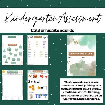 Preview of Early Childhood Development Assessment - Kindergarten