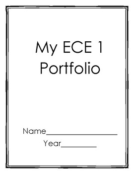 Preview of Early Childhood Ed Student Portfolio