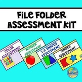 Early Childhood File Folder Assessment Bundle