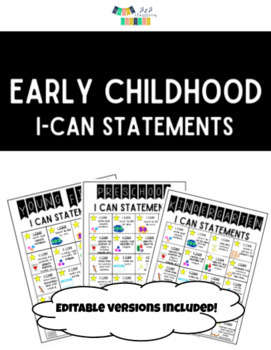 Preview of Early Childhood I-CAN Statements