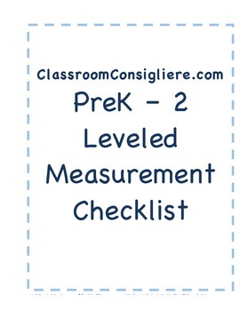 Preview of Mastery based Measurement and data checklist report card for ECE