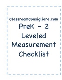 Mastery based Measurement and data checklist report card for ECE
