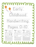 Early Childhood Number Handwriting Pages (0-10)
