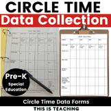 IEP Goals Circle Time Data Collection Editable Preschool S
