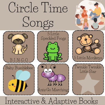 Preview of Early Childhood Special Education Circle Time Songs BUNDLE