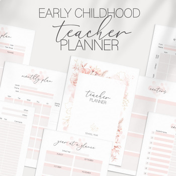 Preview of Early Childhood Teacher Planner (Preschool, Kindergarten)
