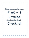 Mastery based counting and cardinality checklist report ca