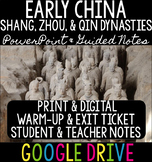 Early China Dynasties: Shang, Zhou, & Qin PPT, Teacher Not