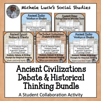 Preview of Early Civilizations Ancient History Debate & Historical Thinking Activity Bundle