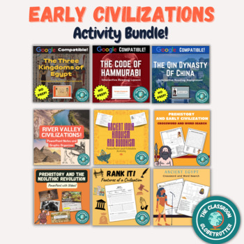 Preview of Prehistory and Early Civilizations - World History Activity Bundle!