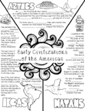Early Civilizations of the Americas Doodle Notes