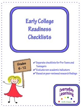 Preview of Early College Readiness Checklists
