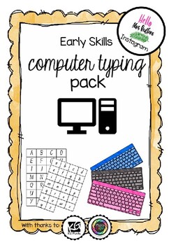 Preview of Early Computer Typing Skills Pack