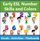 Early ESL Number Skills and Colors - Activities and Flashcards