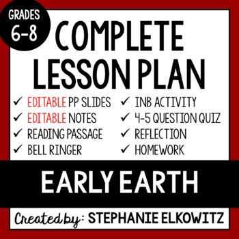 Preview of Early Earth (Precambrian) Lesson | Printable & Digital