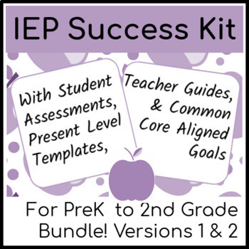 Preview of IEP Writing Success Kit: Early Elementary Bundle with Assessments & IEP Goals