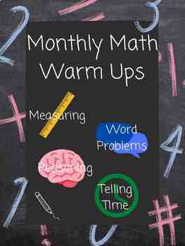 Preview of Early Elementary Math Warm Ups