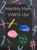Early Elementary Math Warm Ups