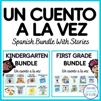Preview of Early Elementary Spanish Curriculum Stories Bundle: Un cuento a la vez