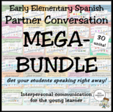 Early Elementary Spanish Partner Conversations MEGA-BUNDLE