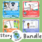 Early Elementary Spanish Stories Bundle | Four Stories and