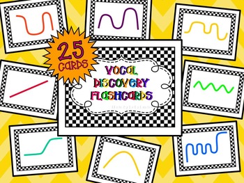 Preview of Vocal Discovery Flashcards for Early Elementary Music