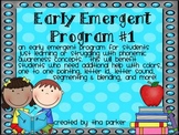 Early Emergent Beginning Phonics Program #1