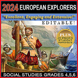 Early European Explorers | Age of Exploration | Editable |