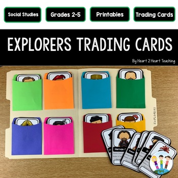 Preview of Early European Explorers Project: Create Your Own Trading Cards Activity