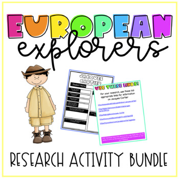 Preview of Early European Explorers | Research Bundle