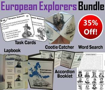 Preview of Early European Explorers Task Cards and Activities Bundle (Age of Exploration)