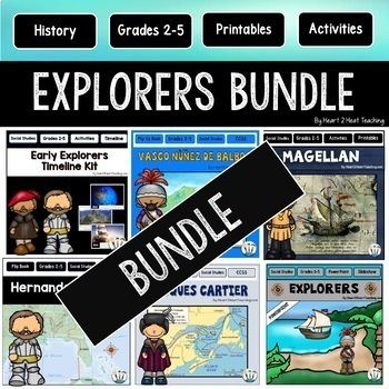 Preview of Early Explorers Bundle Comprehension Passages & Activities Age of Exploration
