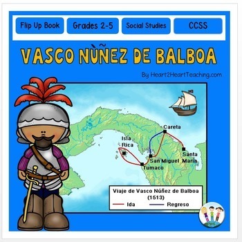 Preview of Vasco Nunez de Balboa Early European Explorers Comprehension Passages Flip Book