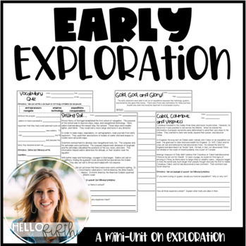 Preview of Early Exploration and Explorers Unit